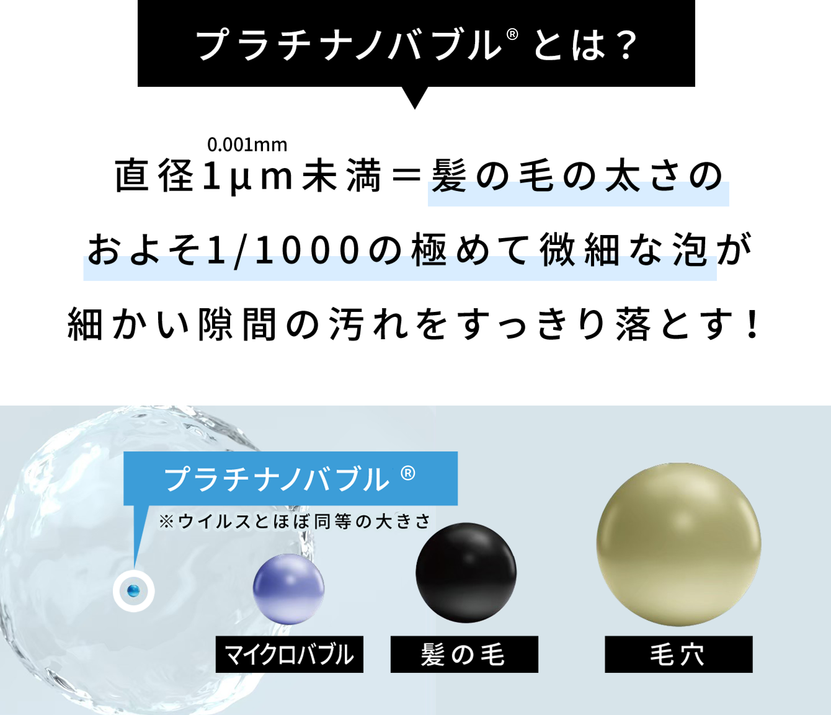 プラチナノバブルTMとは？